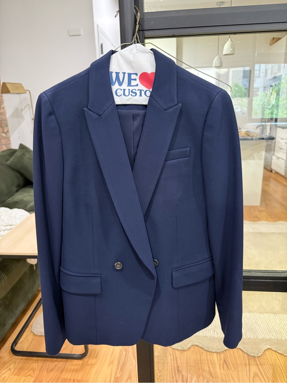 J. Crew Navy Double-Breasted Blazer
